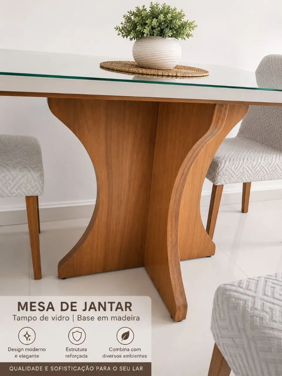 Mesa de jantar com 4 cadeiras - Foto 2