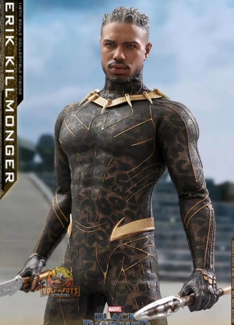ERIK KILLMONGER - BLACK PHANTER HOT TOYS MMS471 - PANTERA NEGRA - Foto 2
