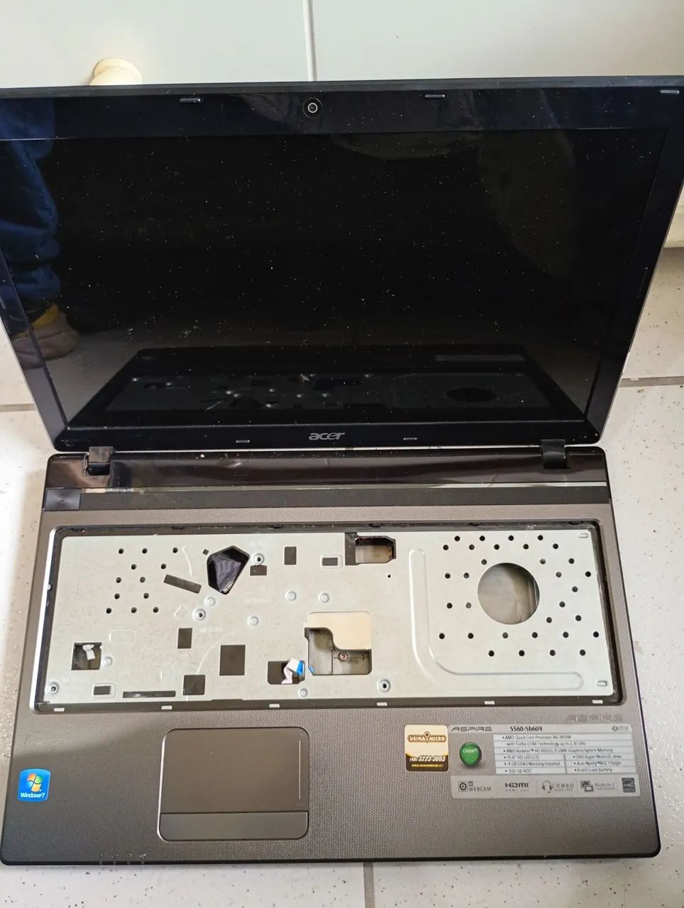 Carcaça notebook Acer aspire 5560 sb609 - Foto 3