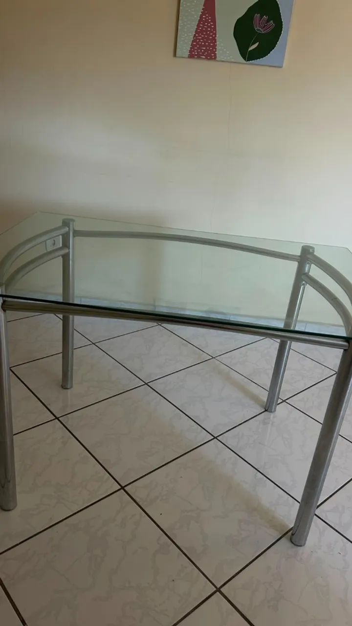 mesa retangular de vidro - Foto 2