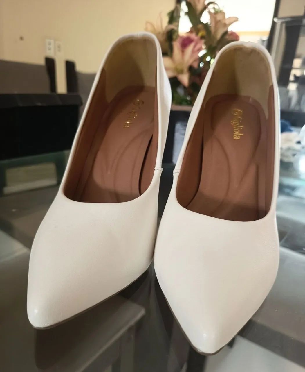 Sapato Scarpin branco tam 38 - Foto 2