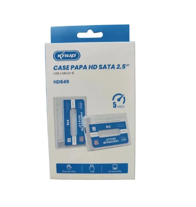 Case Usb 3.0 para HD Externo e SSD  Sata 2.5 Knup - Foto 3
