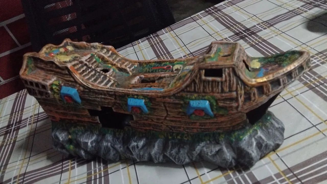 Decoração de aquário,  Barco Caravela - Foto 4