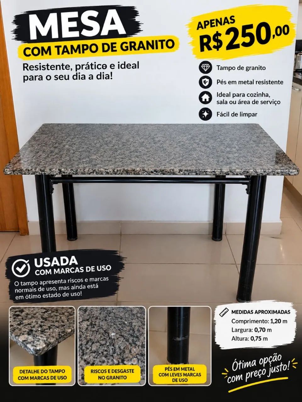 Mesa jantar  4 cadeiras 