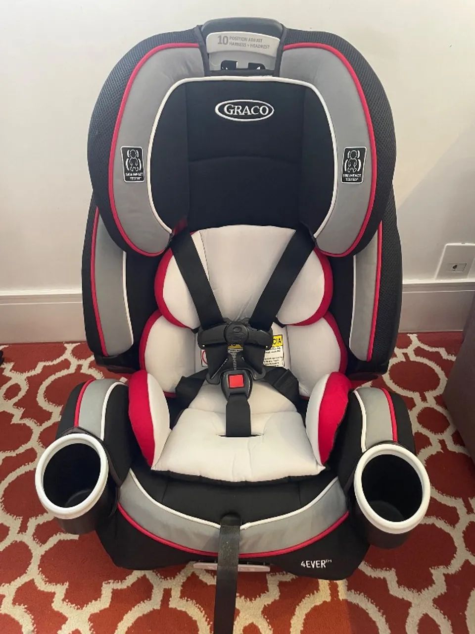 Cadeirinha infantil para carro Graco 4Ever All-in-1 Cougar vermelho - Foto 3