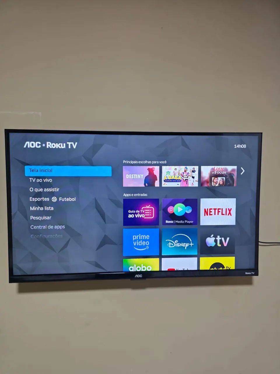 SMART TV AOC LED 32 POLEGADAS EM ESTADO DE NOVO - Foto 3