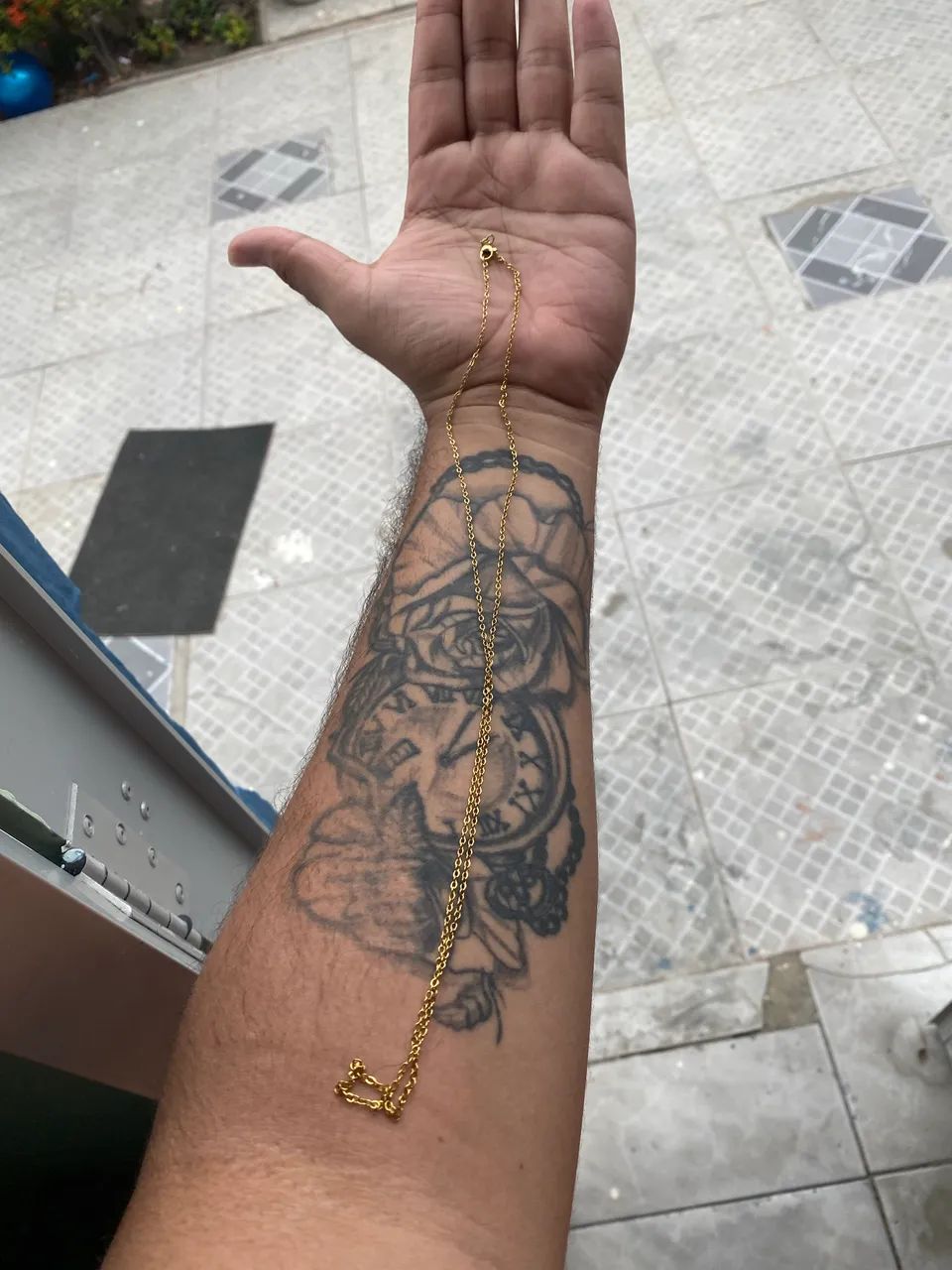 Corrente banhada a ouro