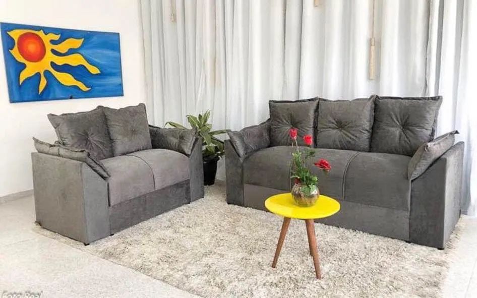 Sofá conjunto Paris - novo direto de fábrica 3 e 2 lugares  - Foto 2