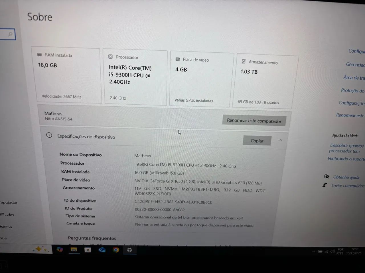 NOTEBOOK ACER NITRO 5 - Foto 5