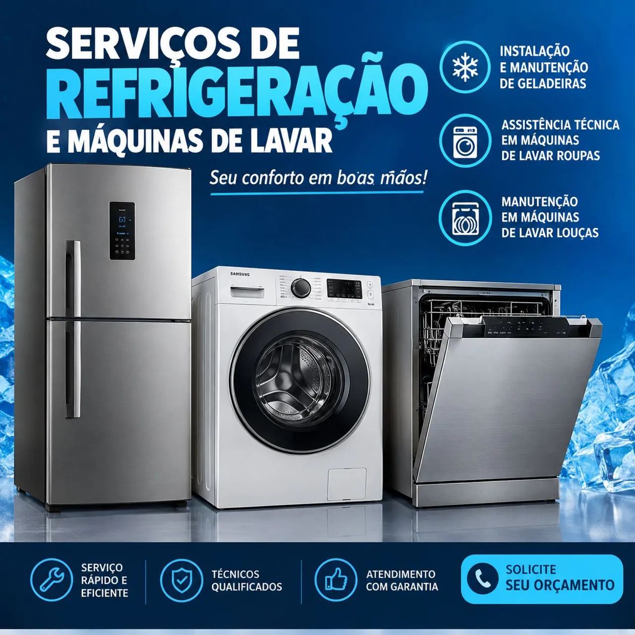 Maquina de lava louças e geladeira 