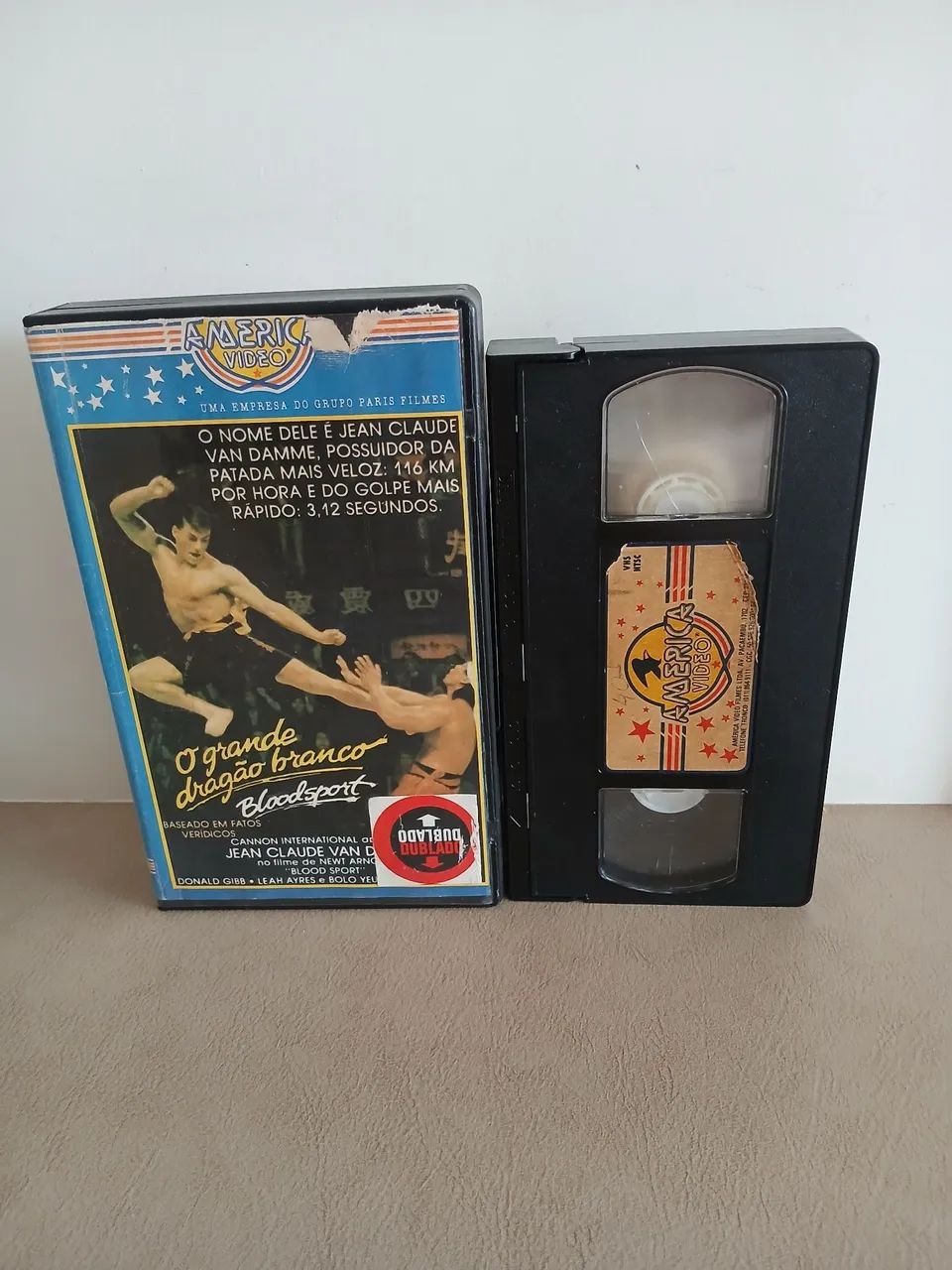 VHS O Grande Dragão Branco - Van Damme - Dublado - Raridade - DVD