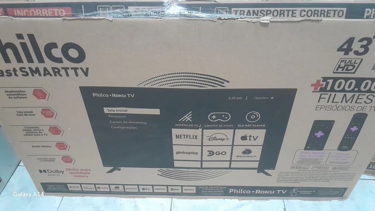 Tv Philco de 43 polegadas 4k ( $160) - Foto 2