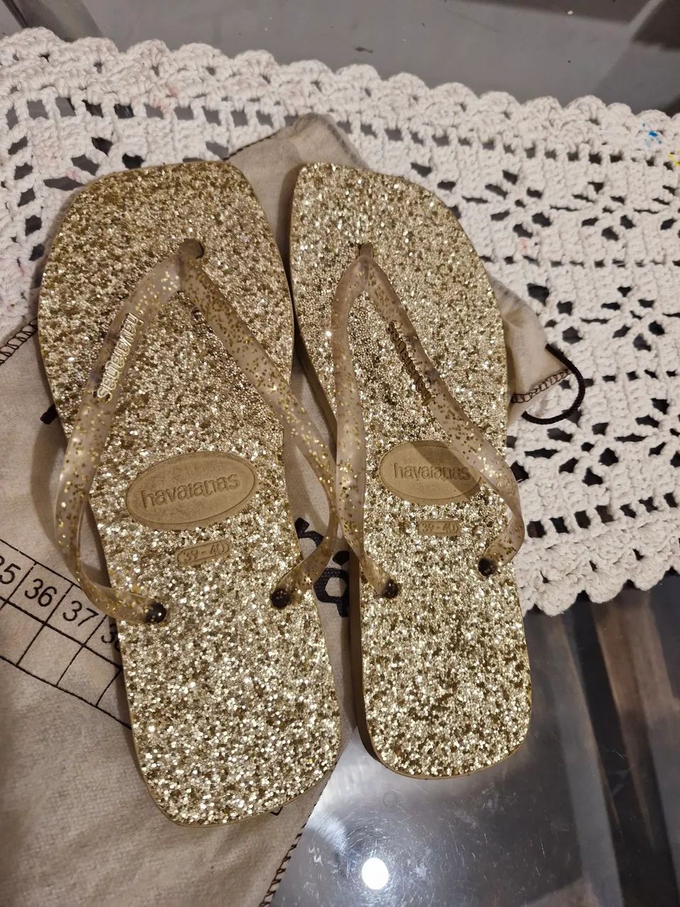  Chinelo Havaianas com brilho  - Foto 2