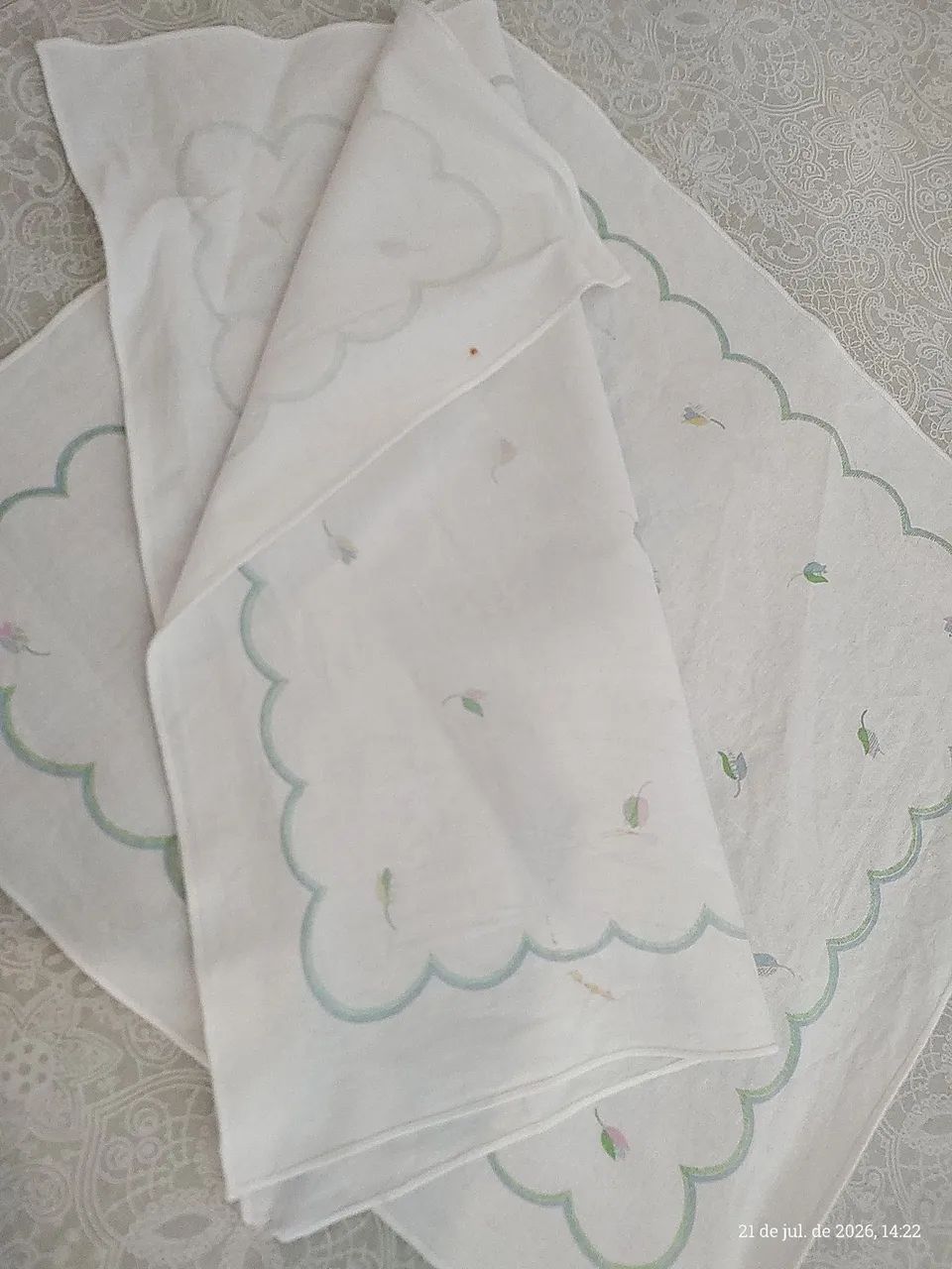 Guardanapo tecido algodão 4 unidades  - Foto 4
