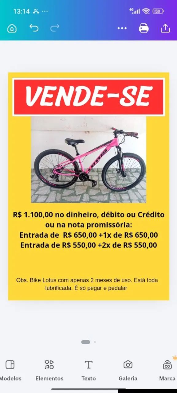 Bike Lotus rosa 21 marchas 