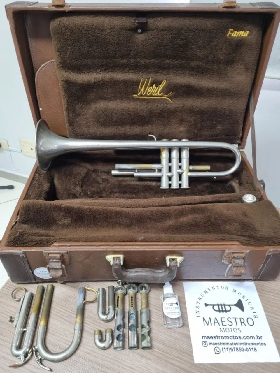 Trompete Weril Master Sib - Parcelo no Cartão - Envio p/ todo Brasil - OLX PAY - Foto 6