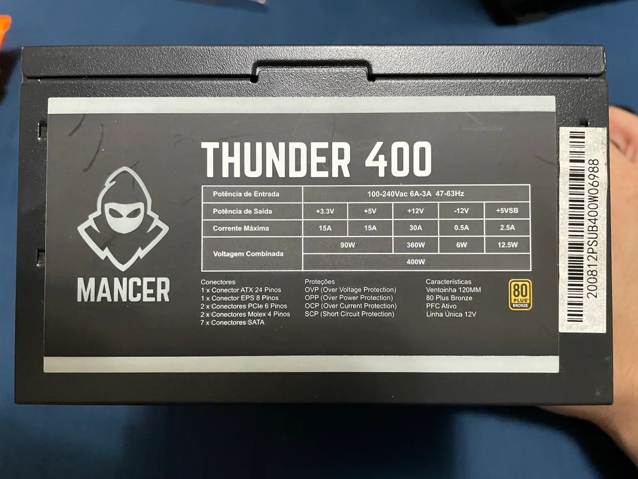 FONTE MANCER 400W 80 PLUS BRONZE