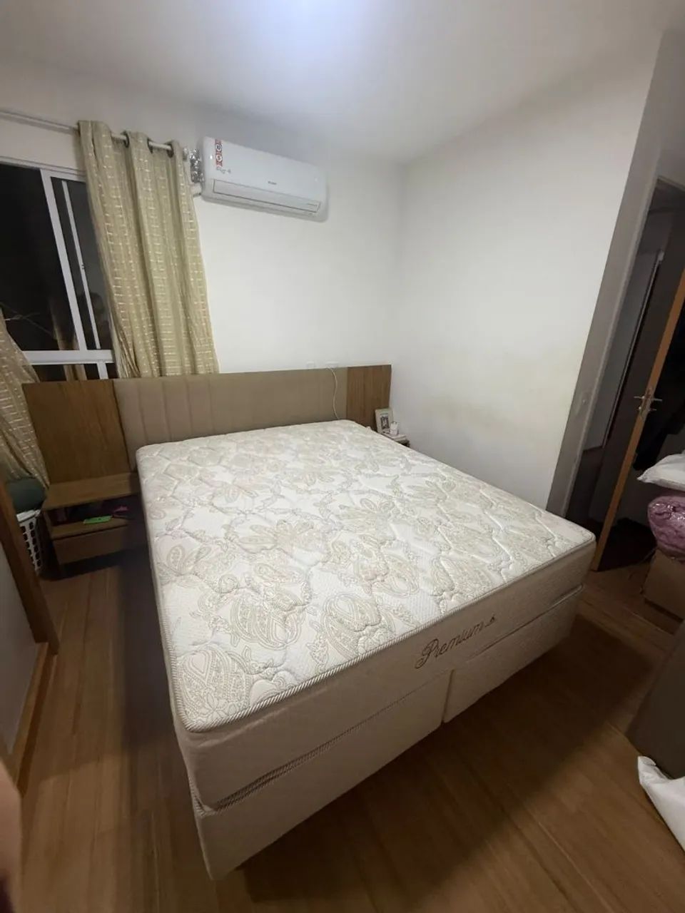 Cama box king com cabeceira  - Foto 3