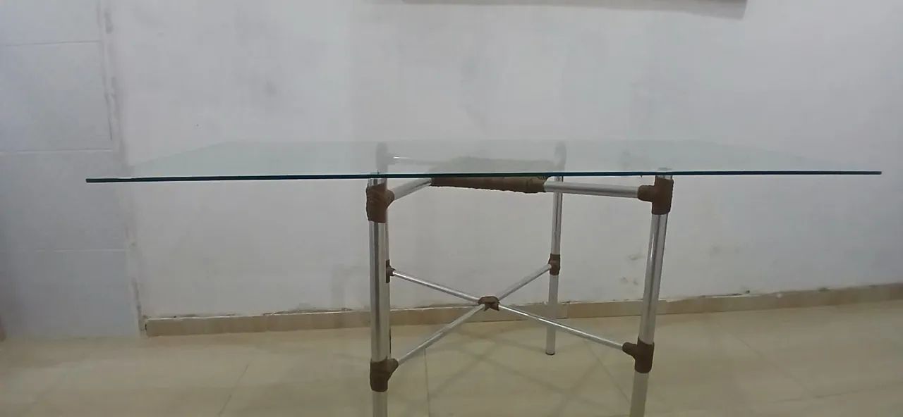 Mesa com tampo de vidro - Foto 5