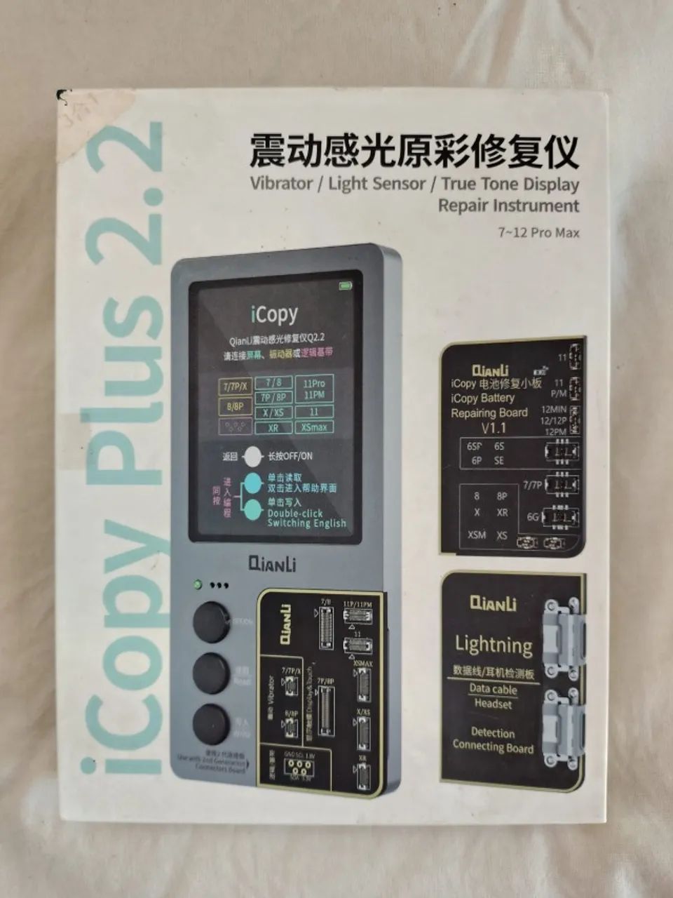 QianLi iCopy Plus 2.2 - Programador para iPhone | True Tone, Face ID, Vibração e Sensor  - Foto 2