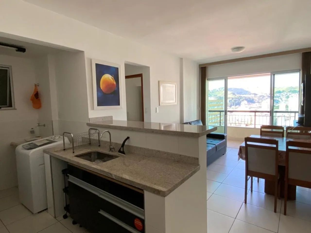 APARTAMENTO MOBILIADO DE 1 QUARTO, SALA COM VARANDA - Foto 2
