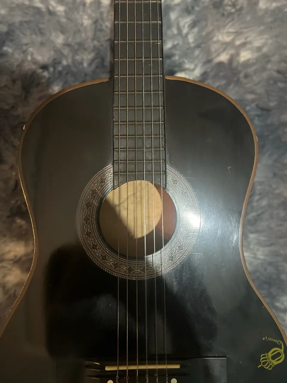 Violão preto Memphis usado  - Foto 3