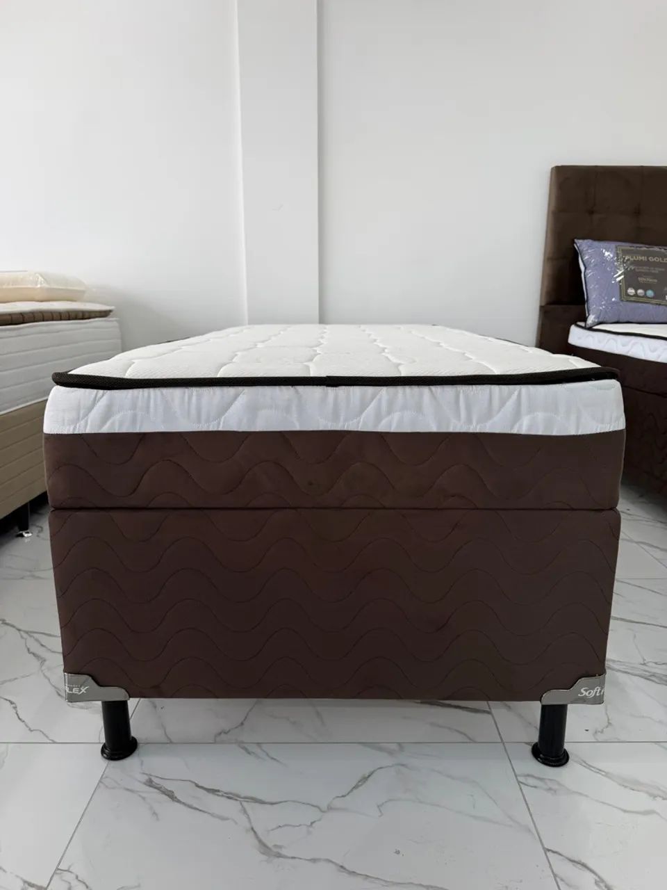 Cama Box Solteiro Baú + Colchão acoplado Soft Flex (Molas Ensacadas Individuais) - Foto 2