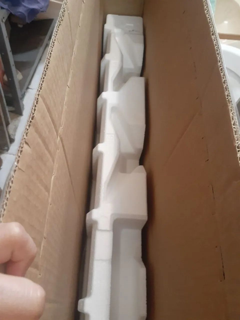 Cx de papelão com isopores para tv 55polegadas! Aceito proposta  - Foto 4