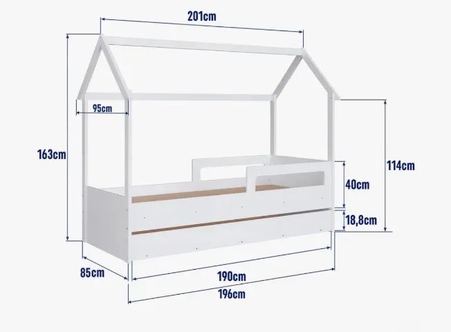 cama solteiro montessoriana seminova  - Foto 5