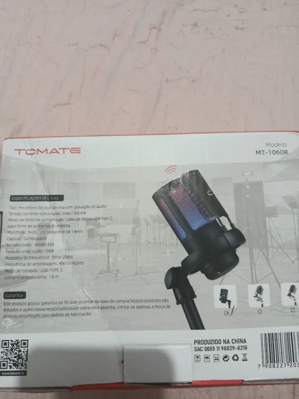 MICROFONE USB MT-1060R TOMATE RGB - Foto 2