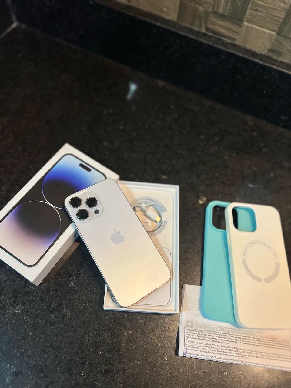 iPhone 14 Pro Max Branco 128GB\ COM CAIXA E NF