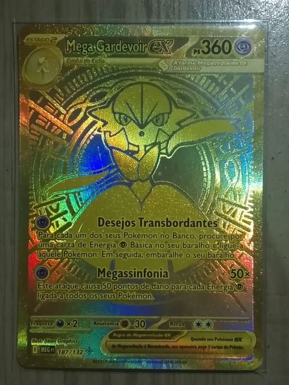 Mega Gardevoir ex 187/132 - Mega Evolução - Pokémon TCG - Rara