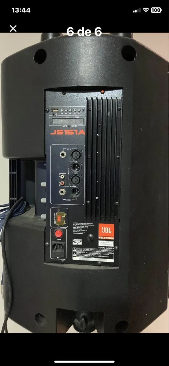 Caixa JBL 15?  amplificada 