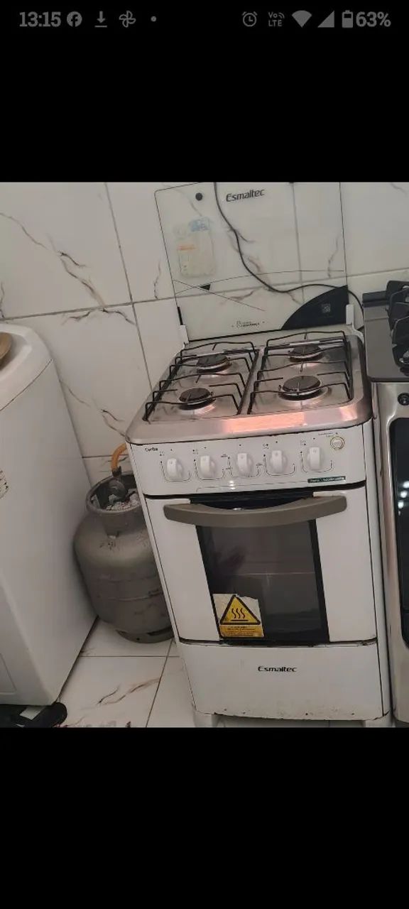 FOGÃO 4 BOCAS ELÉTRICO ESMALTEC USADO EM BOM ESTADO
