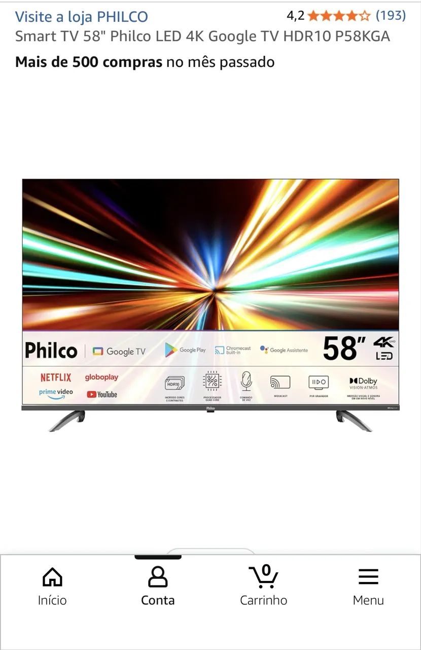 Vendo essa TV de 58 polegadas  - Foto 3