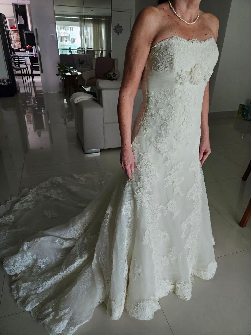 Lindo vestido de noiva - Foto 5