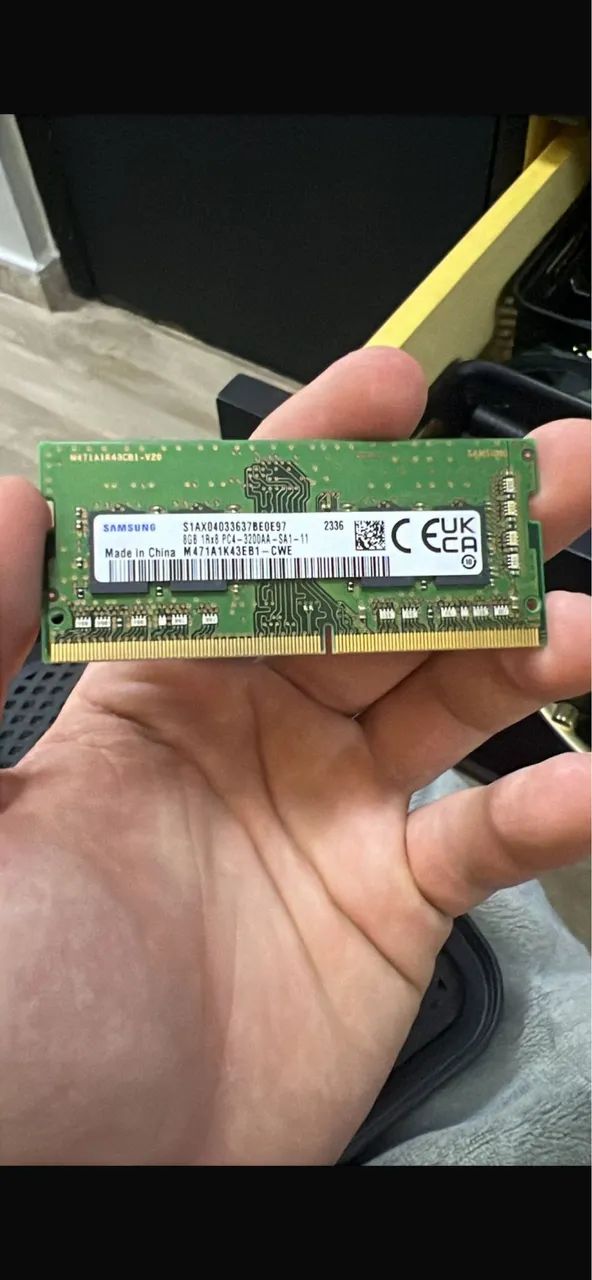 Memória Ram Samsung - notebook 8Gb DDR4 3200Mhz