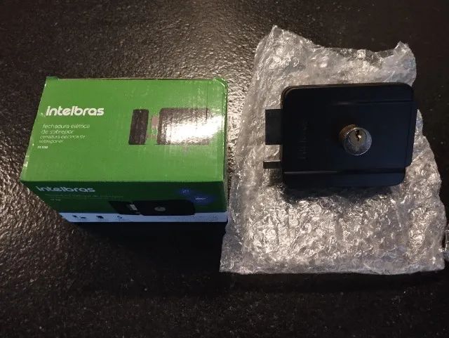 Fechadura elétrica de sobrepor fx 500 Intelbras 