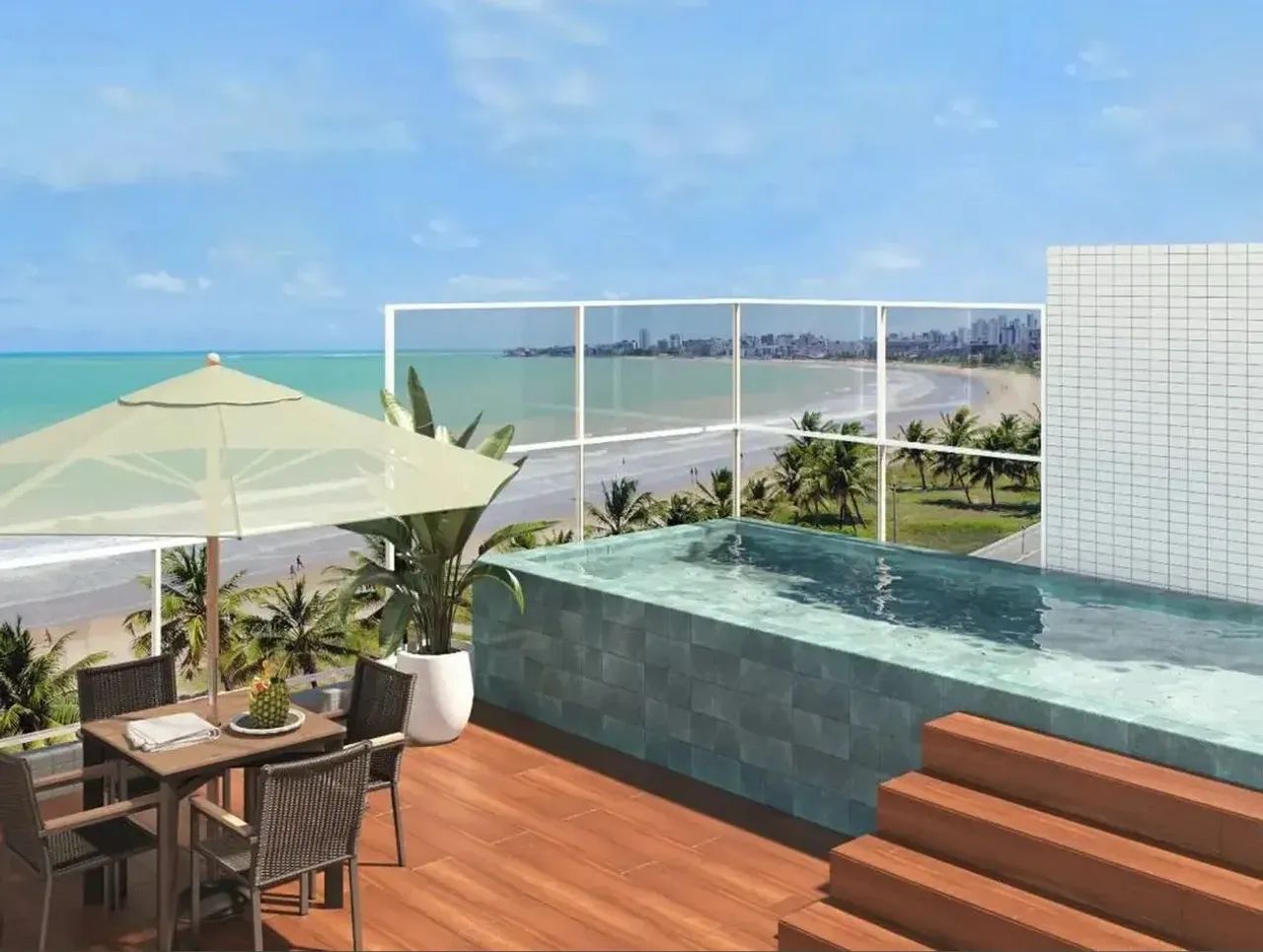 REPASSE DE UM FLAT BEIRA MAR DO INTERMARES.  C/18,05m² NORTE 5º Andar - Foto 2
