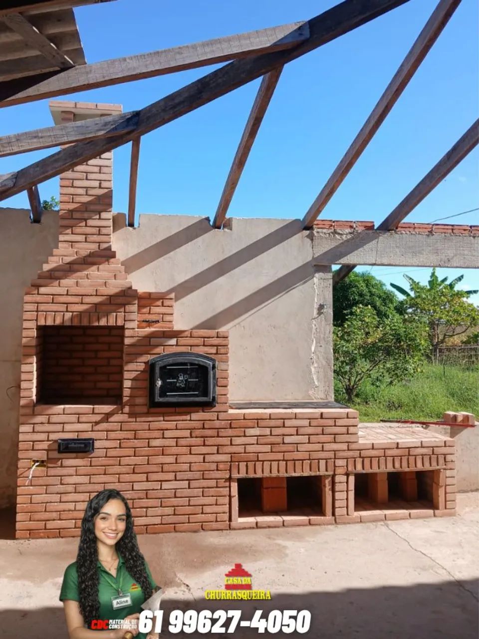Churrasqueira tijolinho 