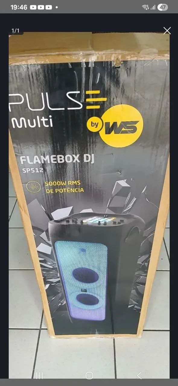 Caixa amplificado pulse 5000w novo