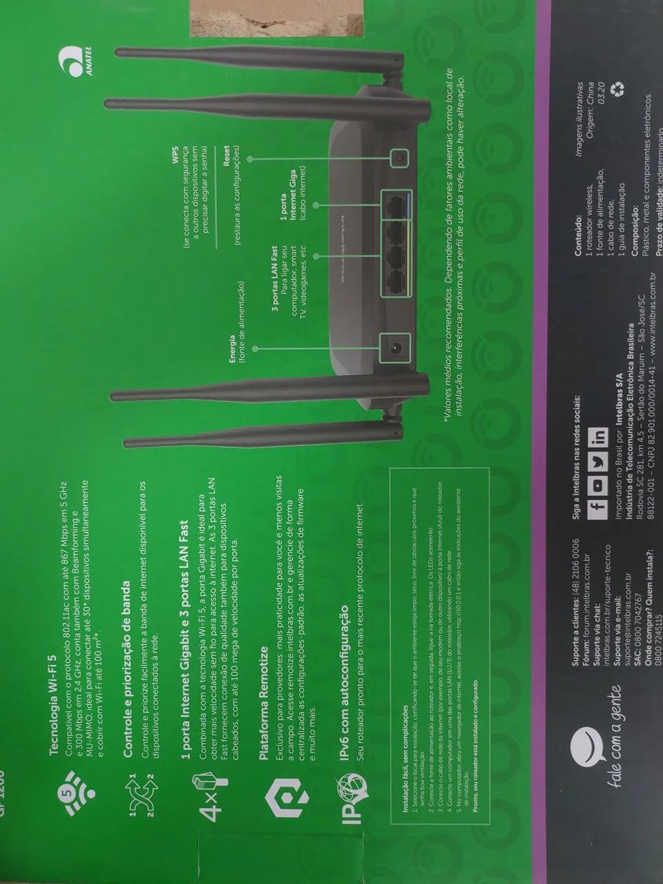 Roteador intelbras GF1200 - Foto 3