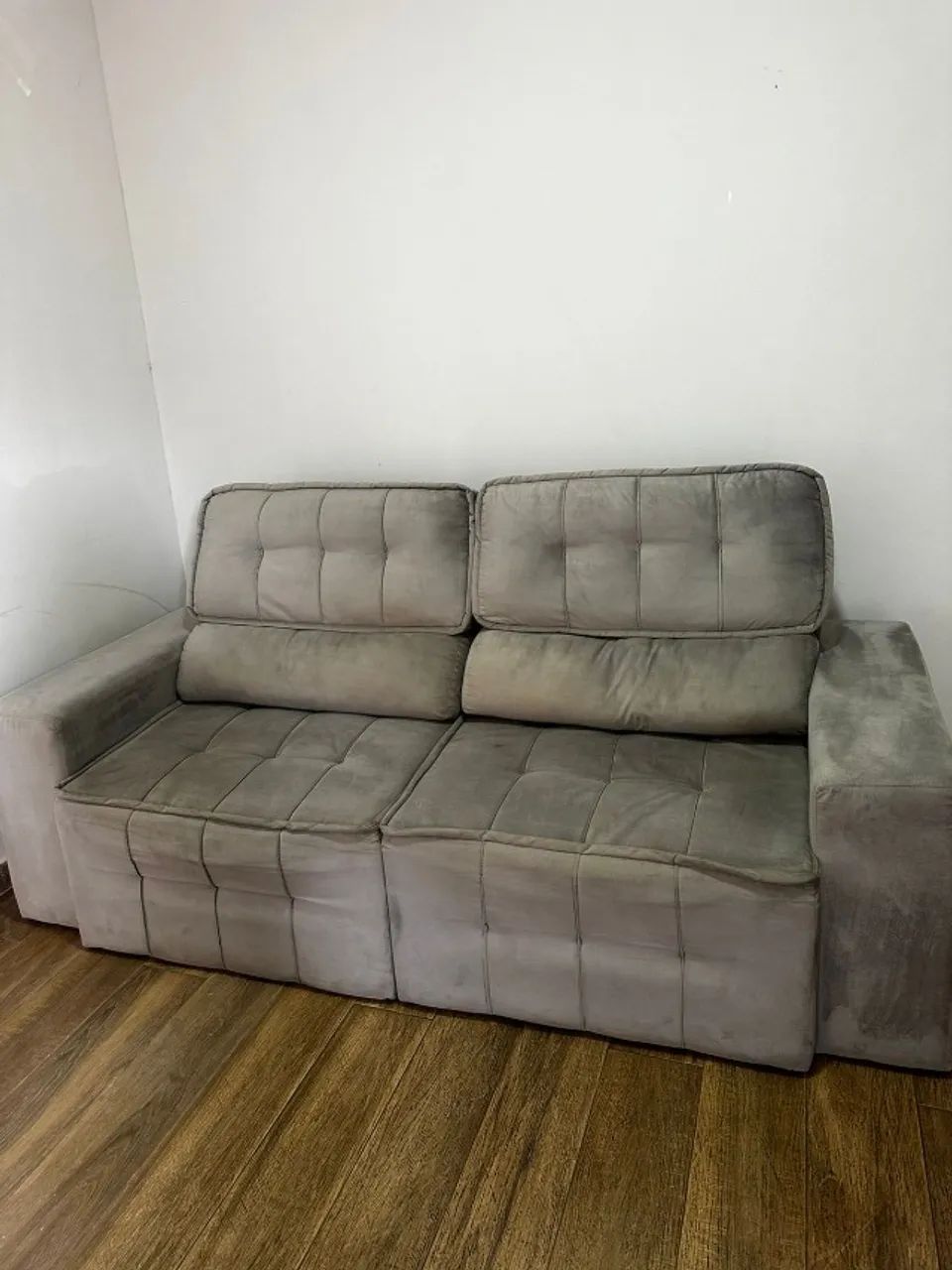 SOFÁ RETRATIL CINZA  - Foto 3