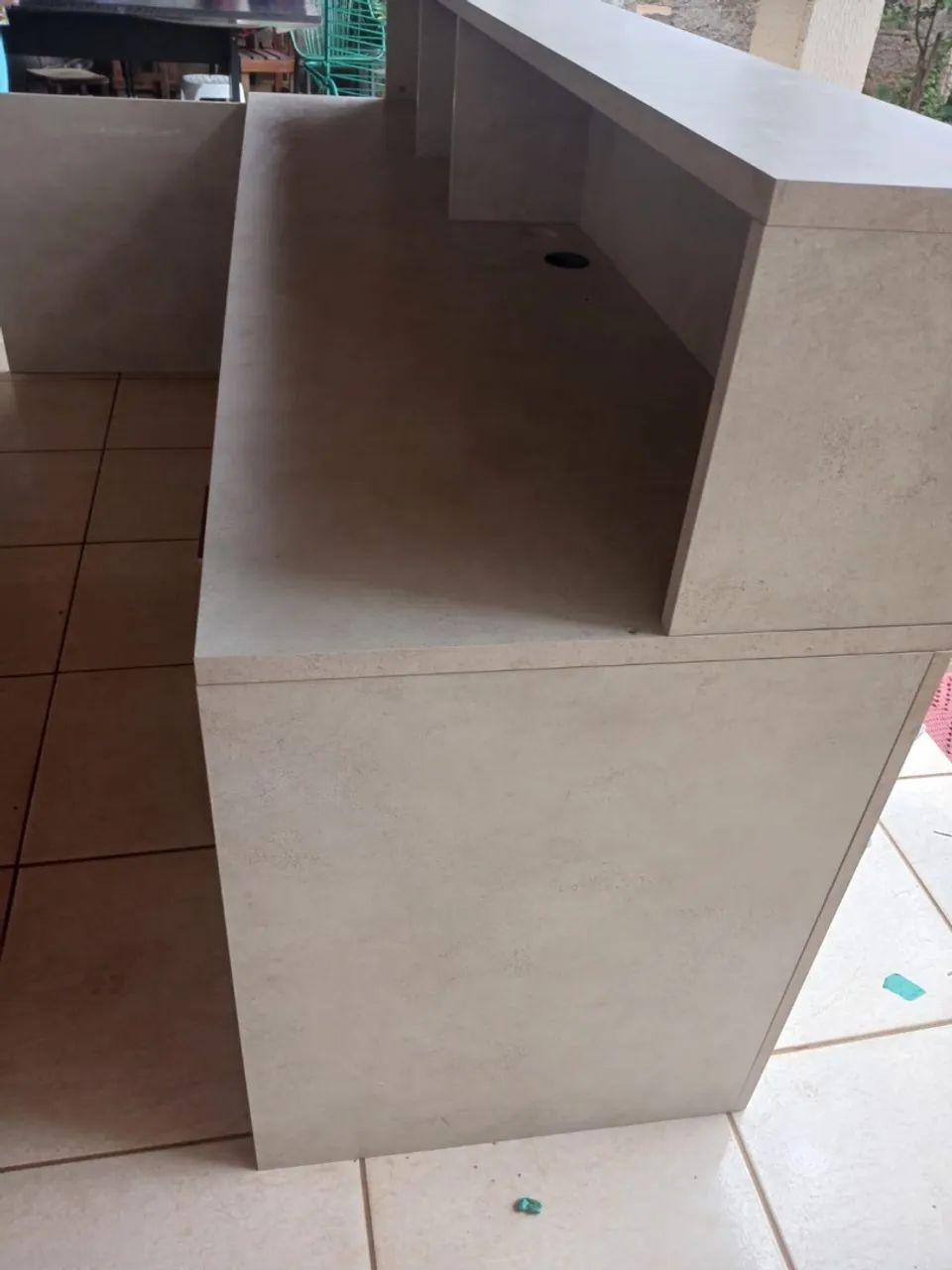 Balcão de Recepção Eikartz Cinza - Foto 4