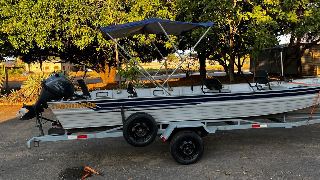 Barco calaça 20hp 4 tempos - completo