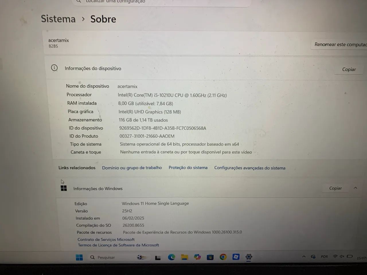 Lenovo ideapad notebook 15,6 Pop - Foto 2