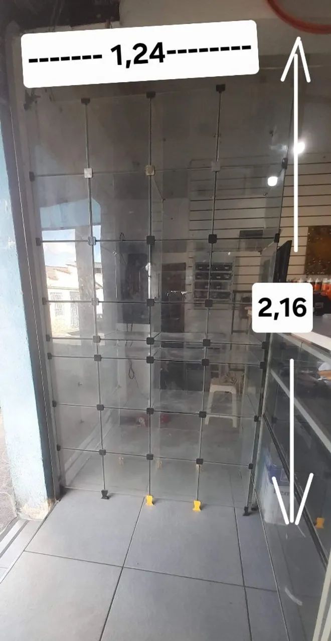 Expositor de vidro