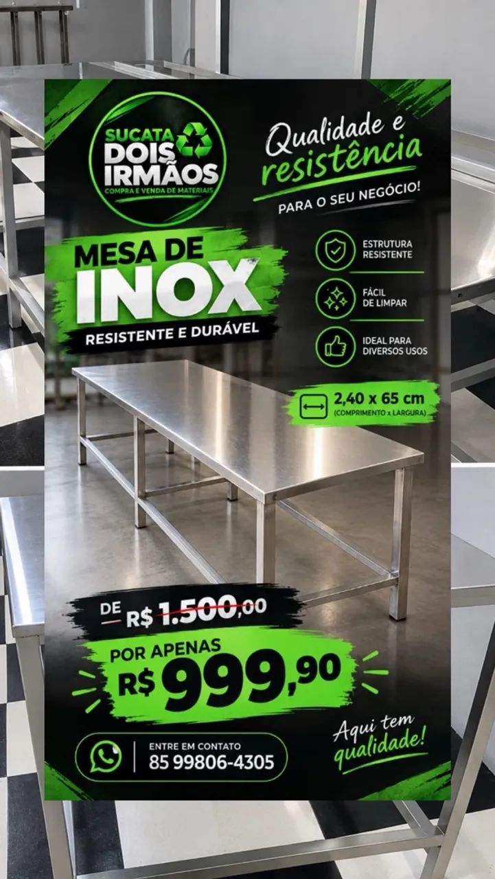 Mesa de inox  - Foto 4