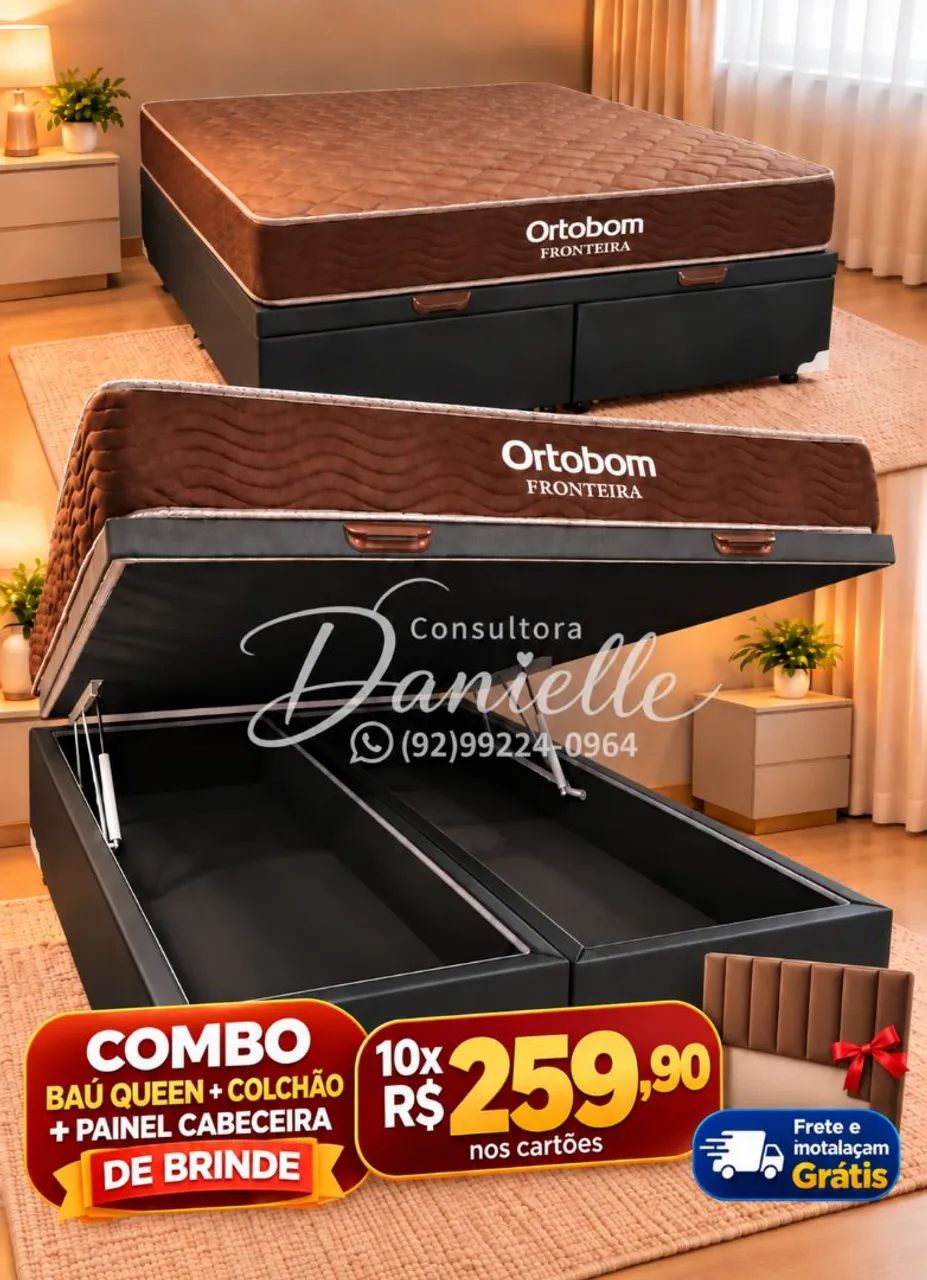 CAMA BAÚ QUEEN