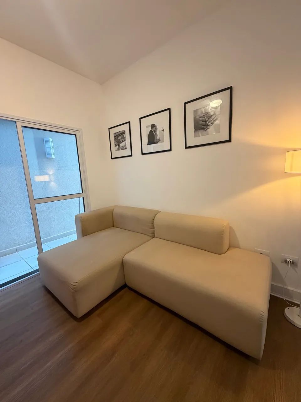 Sofá 4 lugares bege modulado  - Foto 2